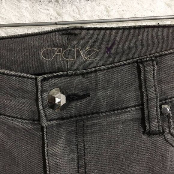 Cache Studded Skinny Jeans Size 4 - Picture 5 of 8